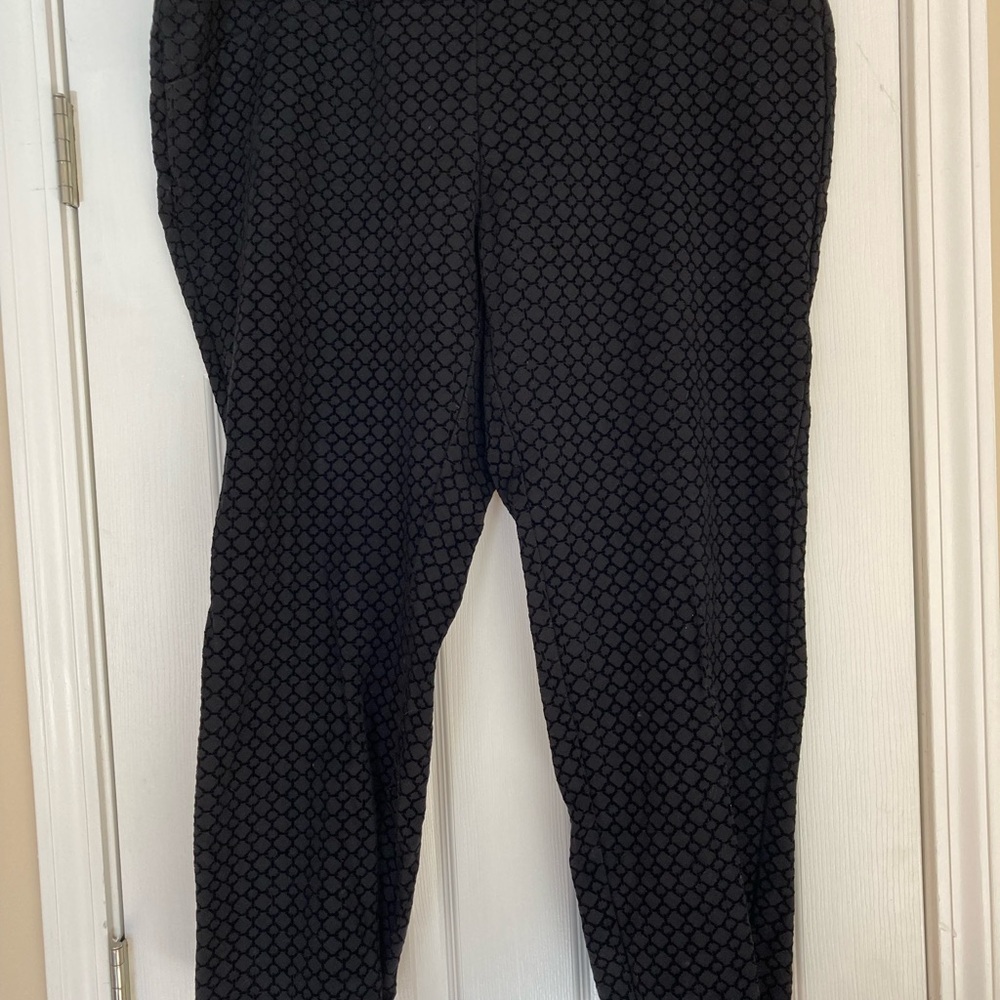 Women’s Black Patterned Pants